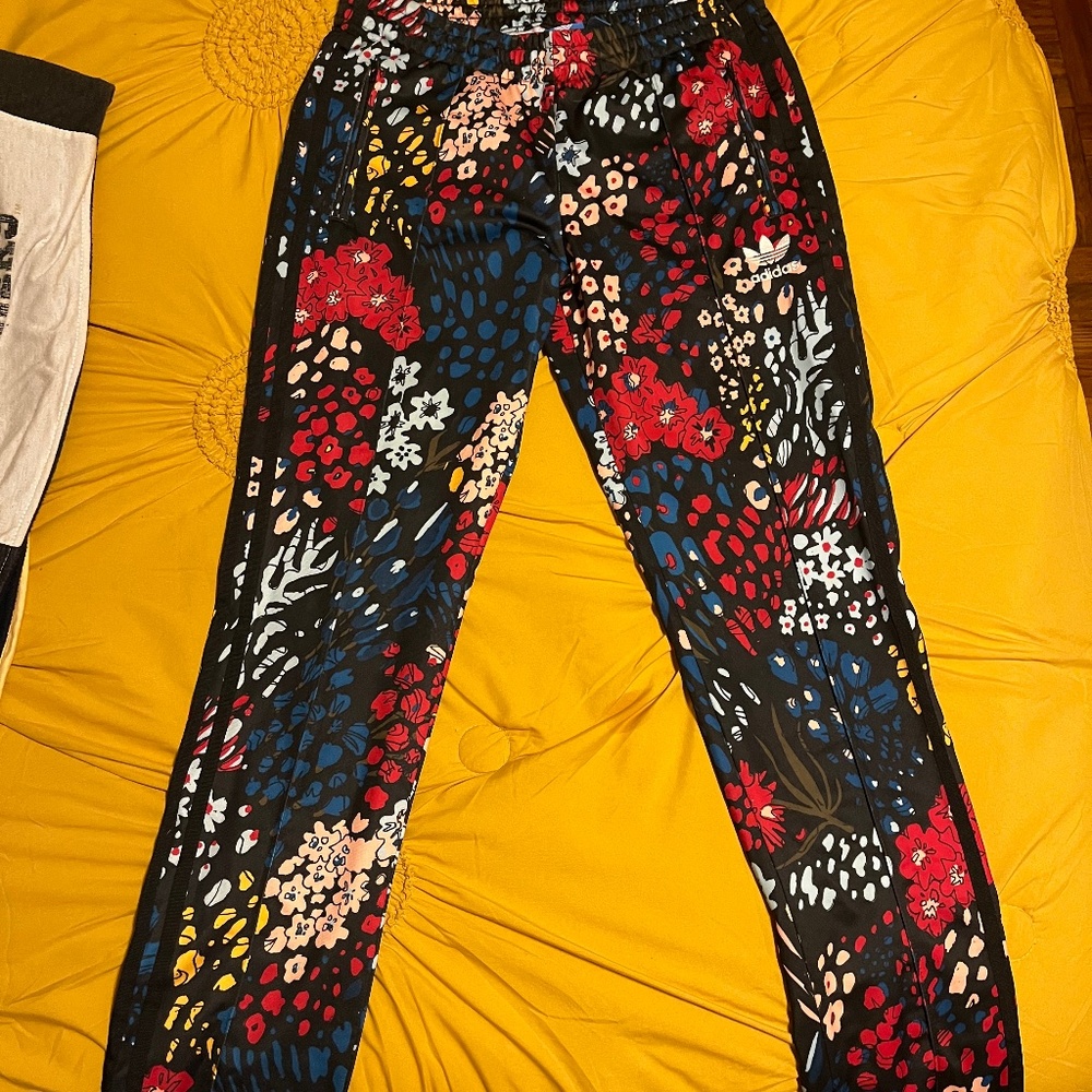 Adidas pants- “firebird” pattern